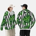 thumbnail image 4 of Balery Palm Greenery Sudadera ligera de manga larga con capucha y protección solar UPF 50+ para hombre y mujer, ideal para pesca y running-3X-Large, 4 of 7