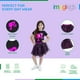 thumbnail image 2 of Outfit Barbie - Camiseta y falda de tul para niñas pequeñas (4T), color negro y rosa, 2 of 6