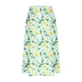 thumbnail image 4 of Yievot Midi Skirts for Women Flowy Boho Floral Skirt A Line Drawstring High Waisted Pleated Skirts for Vacation Beach, 4 of 5