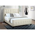 thumbnail image 2 of King Modern Wing Bed in Ivory Velvet, 2 of 6