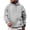Gray, variant on Men's Hooded Long Sleeve Solid Sweatshirt Oversized Casual Pullover Comfortable Basic Top with Kangaroo Pocket for Fall Winter Everyday Wear and Weekend Outings Navy L