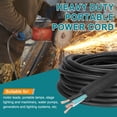 thumbnail image 4 of Uxcell SOOW 12 Gauge 3 Conductor Electrical Wire, 50ft 12 AWG Automotive Wire, Portable Power Cable 600V for Generators, LED Lights, Battery Chargers, Flexible Extension Cord, 4 of 5
