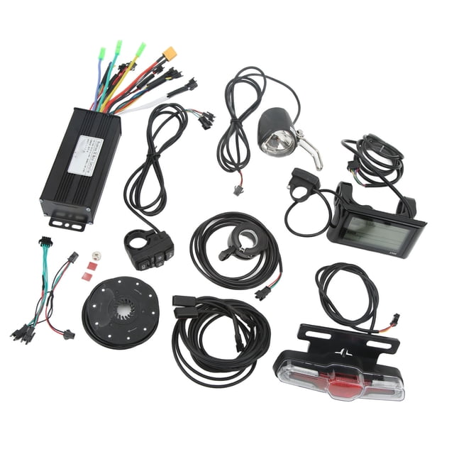Kit de Conversión de Bicicleta Eléctrica, Luz Trasera 750W-1000 W Kit de Conversión de Bicicleta Eléctrica de Motor