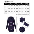 thumbnail image 5 of Women's Pullover Hoodie Pocket Sweatshirt Casual Dress,Black,S, 5 of 9
