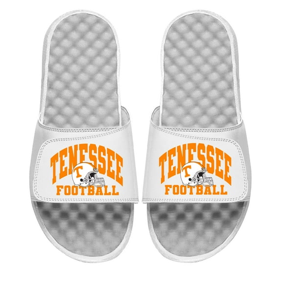 Unisex ISlide White Tennessee Volunteers Football Varsity Slide Sandals
