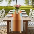 thumbnail image 4 of Table Runners 72 Inches Long Dress Scarves, Dark Burnt Orange Grey Ombre Farmhouse Kitchen/Dining Table Runner, Coffee Tablerunners, Farmhouse Gradient Minimalist 14x72 Inch, 4 of 9