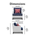thumbnail image 5 of Tommy Hilfiger Hampton Outdoor Mesh Chair with Cushions White and Navy, 5 of 13