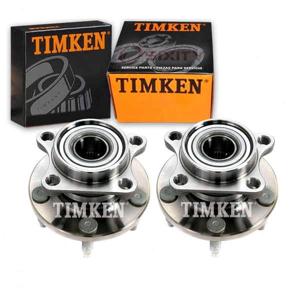 2 pc Timken Rear Wheel Bearing Hub Assembly compatible with Ford Edge 2007-2010