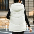 thumbnail image 4 of GERsome Women's Hooded Outwear Vest Lightweight Zipper Up Padded Gilet With Pockets, 4 of 8