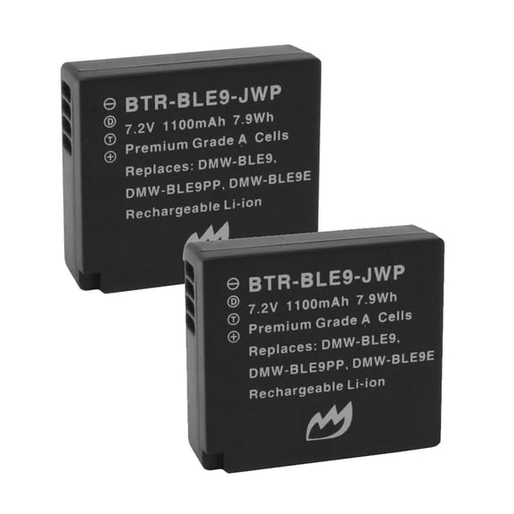 Replacement for Panasonic Lumix DMC-ZS70 Battery (2-Pack, 1100mAh)