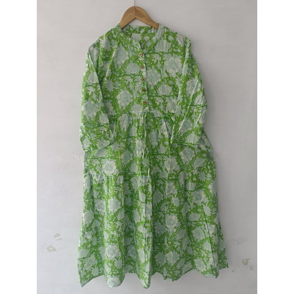 Block print Dress, Indian Cotton Dress,NooWork,Cotton Indian Dress,Handblock Print Dress,Indian Block Print,Indian Dress,Hand Print Dress