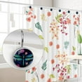 thumbnail image 4 of Dragonfly Shower Curtain Hooks （Set of 12） for Home Hotel Shower Rods Bathroom Crystal Glass Print Stainless Steel Round Curtain Hooks, 4 of 5