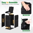 thumbnail image 4 of 30 Gallon Trash Can, Resin Outdoor Garbage Can with Lid, Waterproof Hideaway Patio Waste Bins for Outside Use (Black), 4 of 7