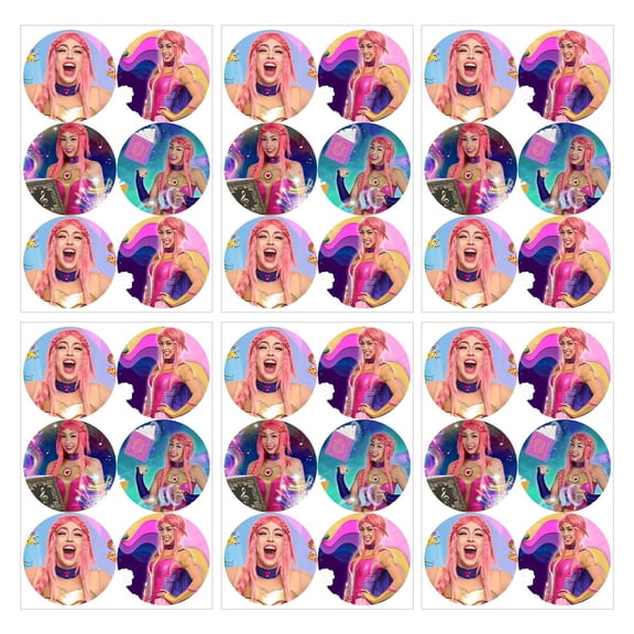 Stickers Labels Luli Pampin Party Favors Birthday Thank You Themed Round Circle Supplies