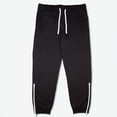 thumbnail image 3 of Men's Loose Fit Fleece Joggers with leg zipper, 3 of 10