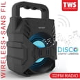 thumbnail image 2 of Escape - Haut-Parleur Sans Fil Bluetooth, avec Radio FM et Rétroéclairage, Noir, 2 of 3