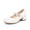 WHITE, variant on DREAM PAIRS Girls Mary Jane Low Heel Dress Shoes Flower Party Wedding Pumps for Little and Big Kids