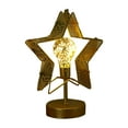 thumbnail image 2 of Lámpara Decorativa de Hierro, Lámpara de Mesa a Pilas, Luz Led Cálida, Estructura de Hierro Sinuoso, Iluminación Led Suave, Ideal para Dormitorio o Sala de Estar, Ideal para San Valentín y Navidad, T, 2 of 6
