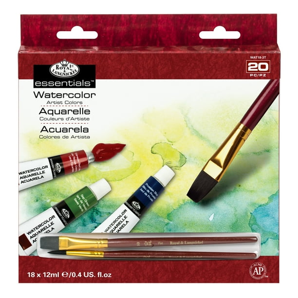 Royal & Langnickel Watercolor Paint, 18 Pack w/Brushes