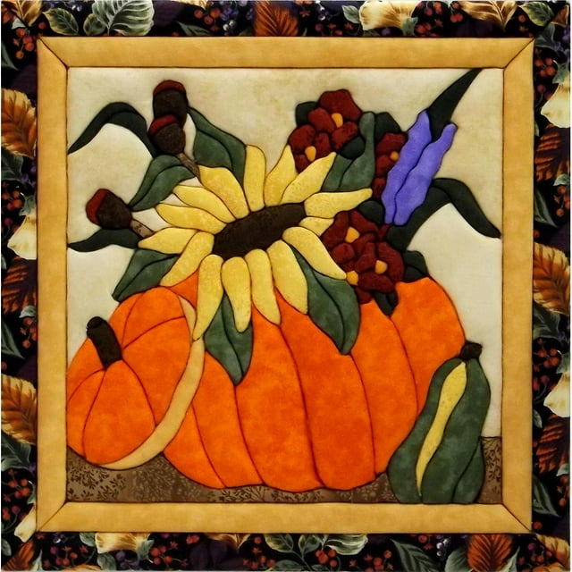 Fleurs dans une Citrouille Quilt Magic Kit