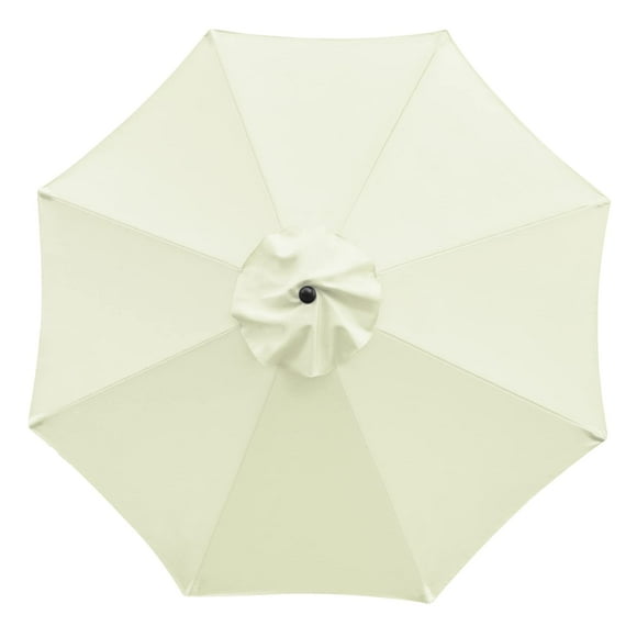 Sombrilla de patio Sunnyglade de 9 pies y 8 varillas, color beige