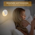 thumbnail image 4 of Luz nocturna LED con sensor de movimiento - Recargable por USB - Lámpara para dormitorio, armario, habitación infantil, escaleras, sótano y baño - Luz cálida, 4 of 5