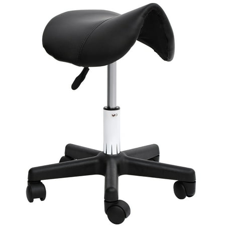 ergonomic faux leather rolling stool product