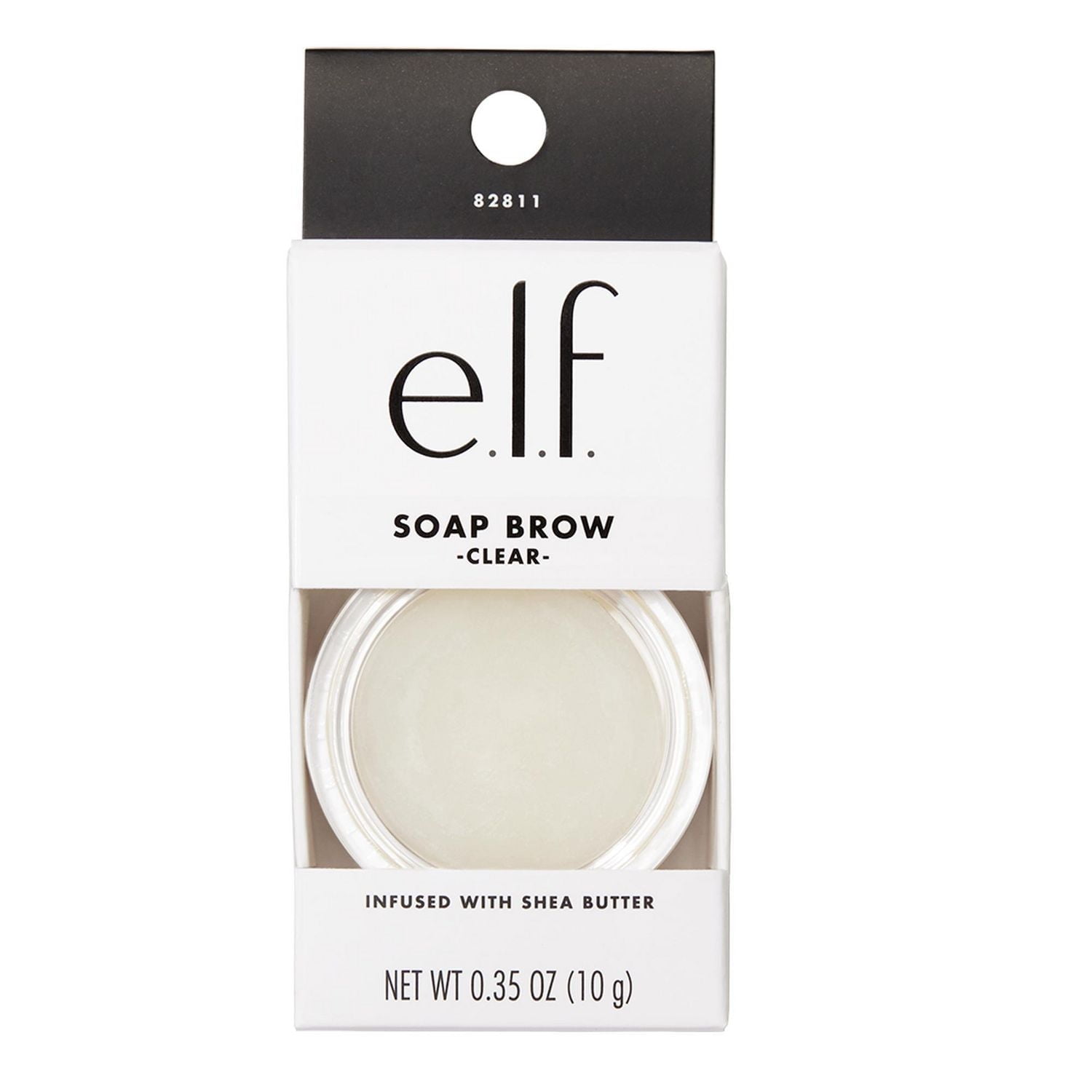 e.l.f. Cosmetics Soap Brow, Clear Brow Pomade for creating the soap brow look, lifts, tames, sculpts & grooms brows, long-lasting. 10 g