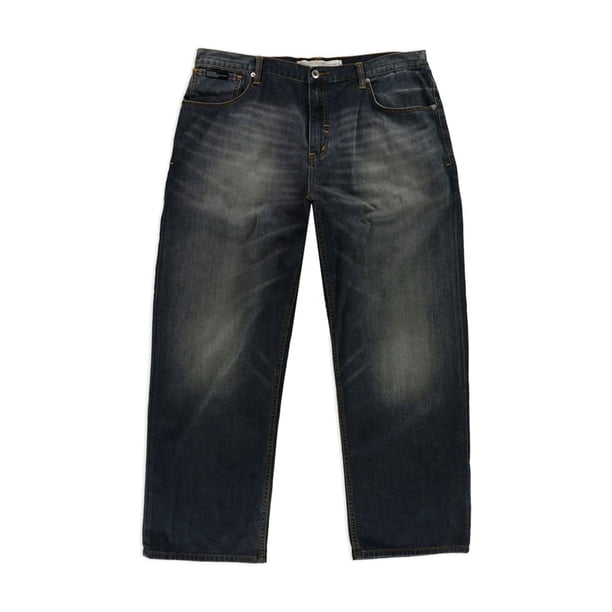 Rocawear Hombre 969 R Plus Loose Straight Leg Jeans, Azul, 40W x 32L Rocawear Ajuste holgado, pierna recta.