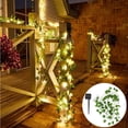 thumbnail image 3 of 4X Luces Solares Luces de Hadas de Hoja de Arce Impermeable Al Aire Libre Guirnalda Lámpara Solar Navidad para Decoración de Jardín-2M 20LED, 3 of 5