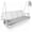 White, variant on Innovaze 5.5 Ft Wooden Porch Swing with Seat Cushion, Cup Holders, Hanging Chains and 7mm Springs, Heavy Duty 880 LBS (Teak Tone, 3-Seater )
