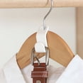 thumbnail image 4 of Organizador de armario de contenido multiusos, perchas que ahorran espacio, perfectas para todo tipo de perchas, ganchos de conexión resistentes y ecológicos para dormitorios, apartamentos, casas,, 4 of 4