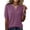 Purple, variant on Summer Sweaters For Women Lightweight Women Short Sleeve Sweaters Casual V Neck Pullover Knit Summer Womens Tops And Blouses Dressy Casual Black S