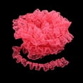 thumbnail image 3 of veasfak 5 Yards Embroidered Lace Ribbon for DIY Sewing Crafts Decorative Ribbon Light Red, 3 of 9