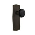 thumbnail image 3 of Nostalgic Warehouse Prablk_Psg_234_Nk Black Porcelain Solid Brass Passage Door Knob Set -, 3 of 7