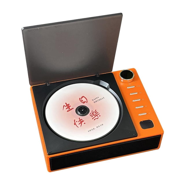 Reproductor de CD portátil, Reproductor de CD portátil Leapwell con Bluetooth Blanco