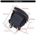 thumbnail image 2 of 2Pcs Waterproof Marine Boats Rockers Switches 5 Pin Toggle Switches 20A 12V Blue LED Lighted Waterproof Rockers Switches, 2 of 8
