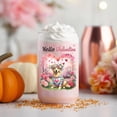 thumbnail image 4 of Hello Valentine’s Day Golden Retriever Flower Crown Romantic Pink Floral 16oz Glass Cup Mug Goldens Dog Lover Gifts Idea Glass Can - 00031, 4 of 5