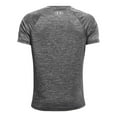 thumbnail image 2 of Under Armour Tech Split Logo Hybrid Kids Short Sleeve T-Shirt Black - YXL, 2 of 2
