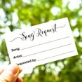 RXBC2011 100 Song Request Cards Speel lied op Bruiloft Receptie Prom