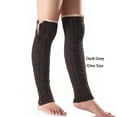 thumbnail image 2 of Calcetines cálidos Minnieouse hasta la rodilla con botones para mujer Gris oscuro, 2 of 6