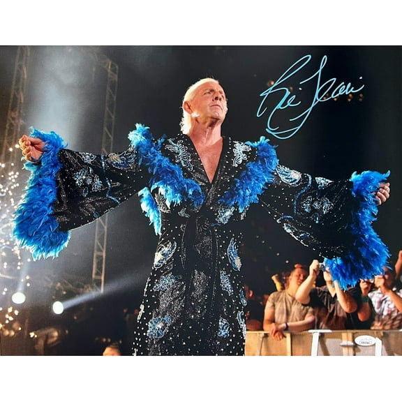 Ric Flair Signed Autographed 16x20 Photo JSA Authentic WWE WCW #B