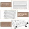 thumbnail image 3 of OUNONA Movable Rolling Bookcase Multi-layer Rack Multi-Purpose Organizer Bookshelf, 3 of 8