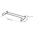thumbnail image 2 of Unique Bargains Wine Glass Rack Under Cabinet, 2Pack 10-Inch Stemware Wine Glass Hanging Rack for 5mm Stemware Column, White, 2 of 7