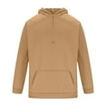 thumbnail image 5 of Huuilaibazoo Mens Casual Cotton Hooded Collar Drawstring Hoodies Pullover Sweatshirts Casual Long Sleeve Shirts, 5 of 5