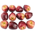 thumbnail image 1 of Ensemble de Pommes Artificielles Simulation de Pomme Rouge Foncé Réaliste, 1 of 5