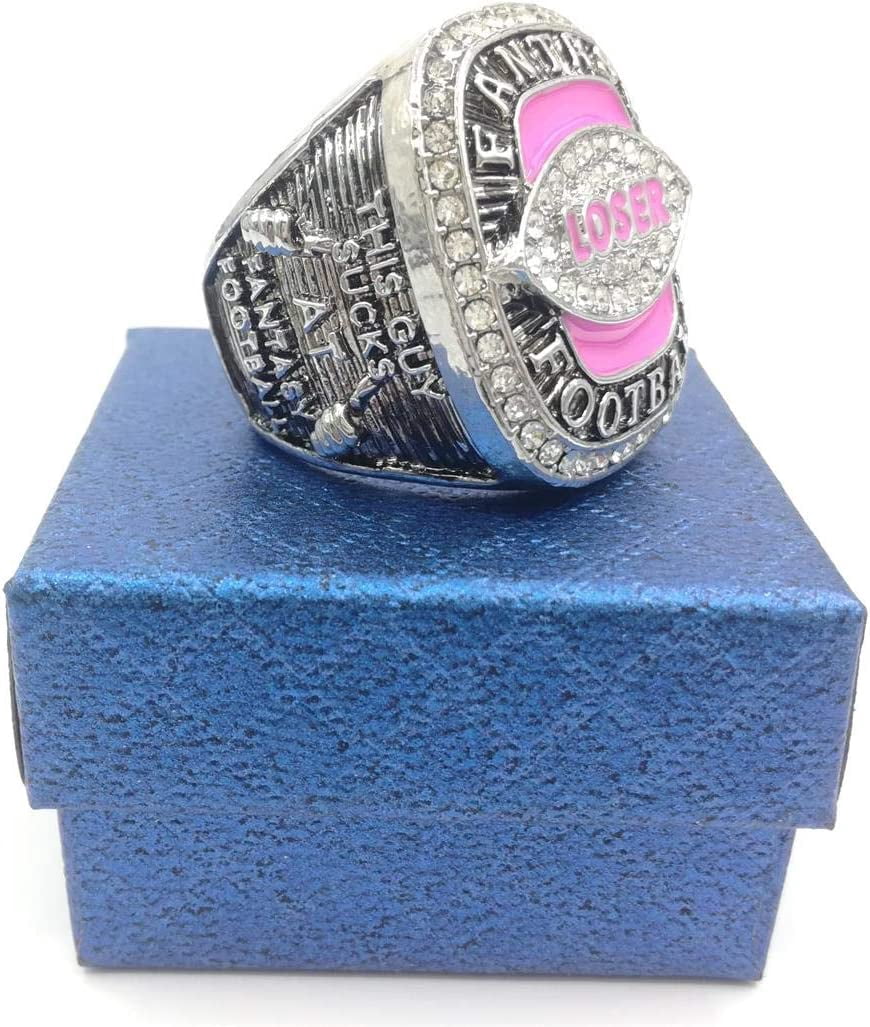 Fantasy Football Loser Championship Trophy Ring Last Place Award for League
