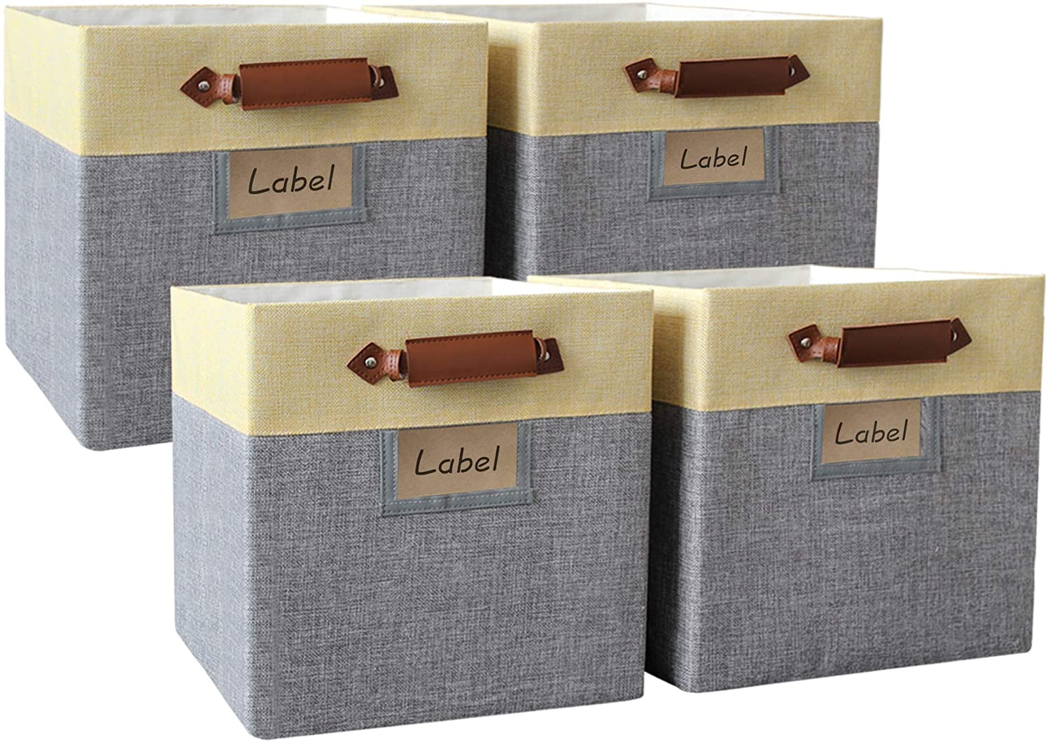 Cube Organizer Storage Bins 13 x 13, Fabric Storage Cube Bins for