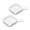 2 square sauce dish, variant on Dip Bowls, Ceramic Soy Sauce Dish, White Dipping Sauce Bowls Small Dishes Serving for Tomato Sauce, Soy, BBQ Party Supplies