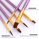 thumbnail image 4 of Set de Brochas de Nylon para el cabello, 50 Unids Artista Pincel Lote Múltiples medios Pinceles para Tomshoo Morado, 4 of 6